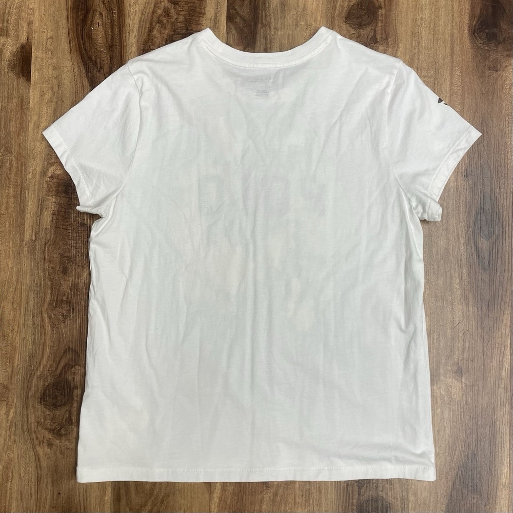 Polo Ralph Lauren Cotton White Graphic Floral Tee Shirt Short Sleeves Women's L - Picture 3 of 7